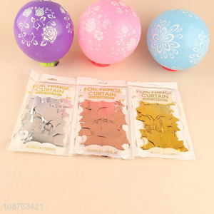 Good selling matte star rain curtain foil fringe curtain for party decoration