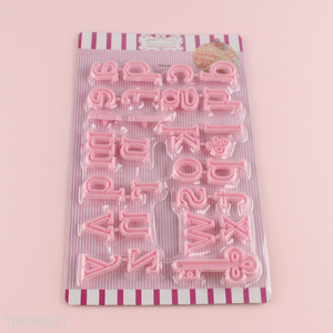 Top products alphabet shaped baking tool set cake cookies mold