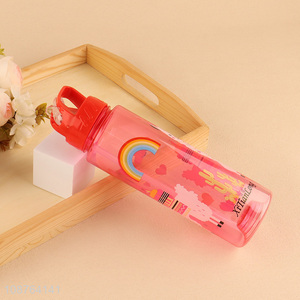 Hot items plastic cartoon children water bottle drinking bottle