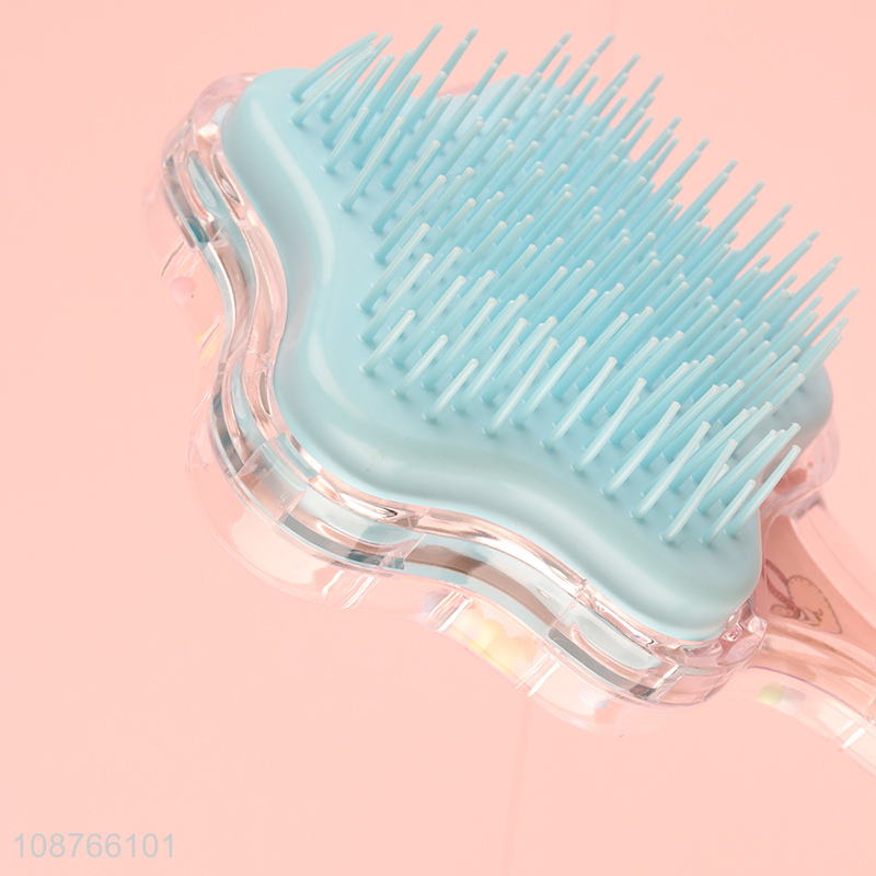 Good quality plastic detangling comb hairbrush