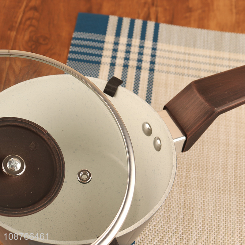 Popular product aluminum milk pan with lid