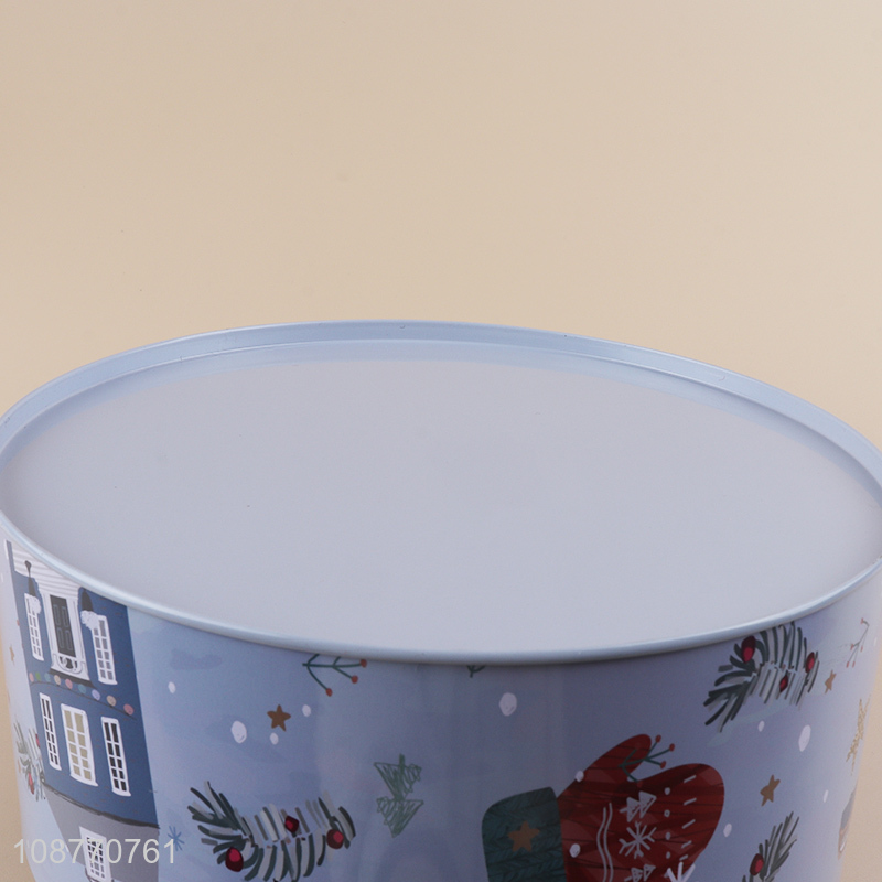 New arrival round tinplate storage jar storage box