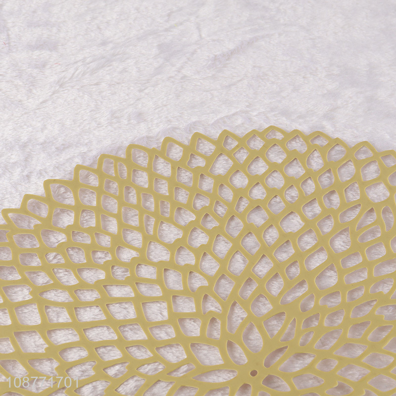 Most popular plastic metallic washable placemats