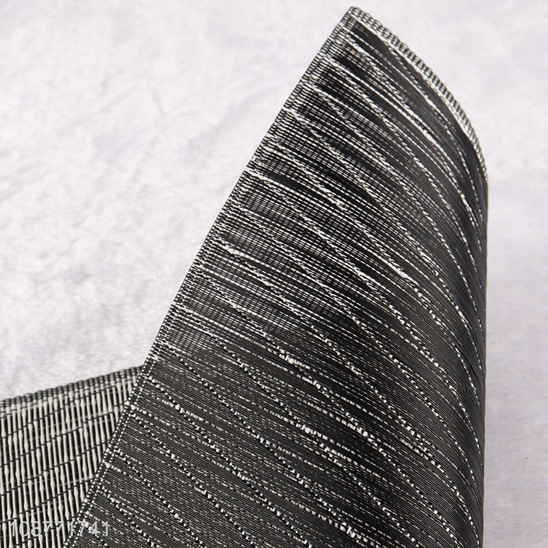 Hot selling non-slip woven plastic placemat