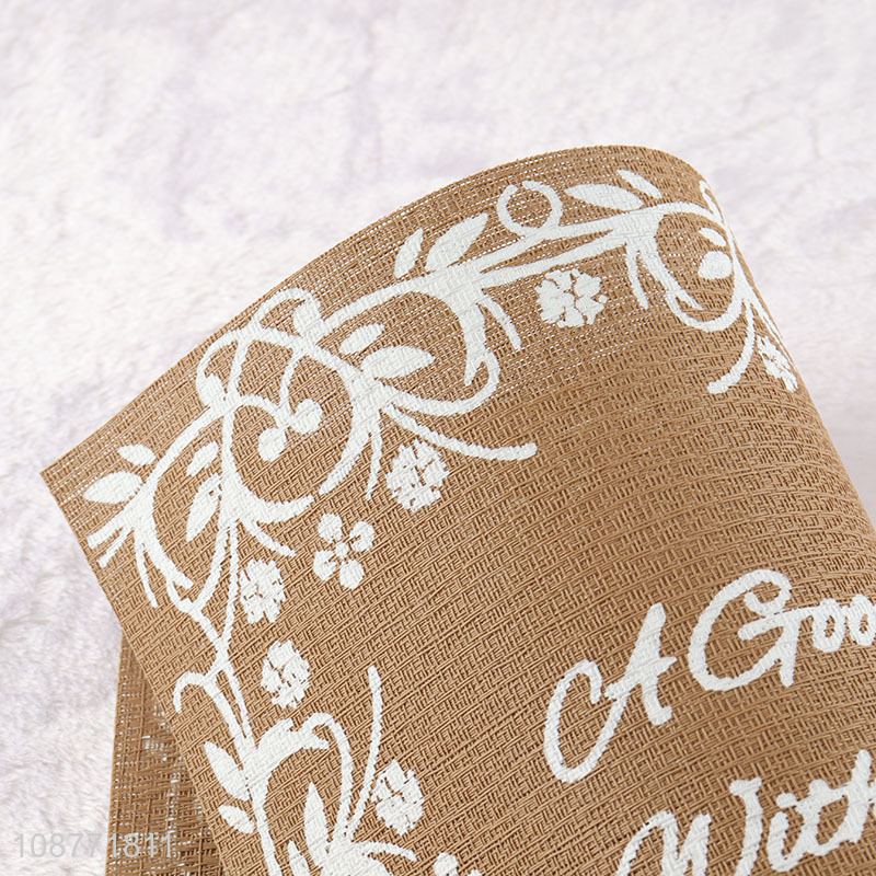 Factory price waterproof woven plastic placemat