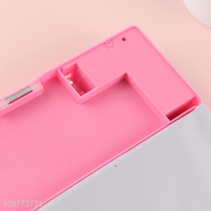 Factory price cartoon plastic pencil case pencil box