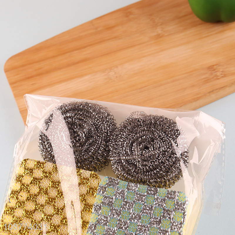 Hot selling 4 pieces cleaning set for kitchen