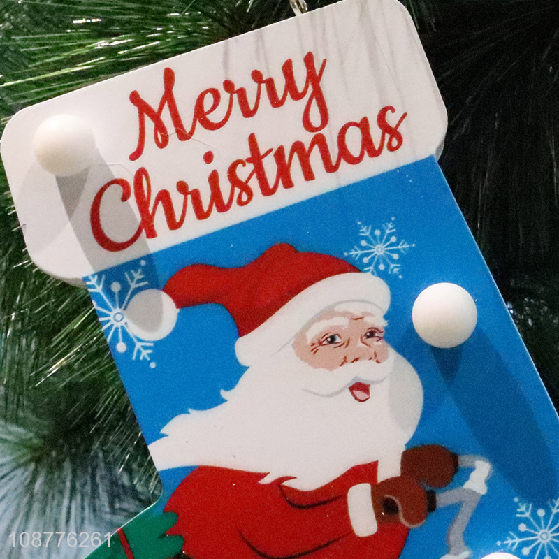 Best price sock shaped christmas hanging ornaments