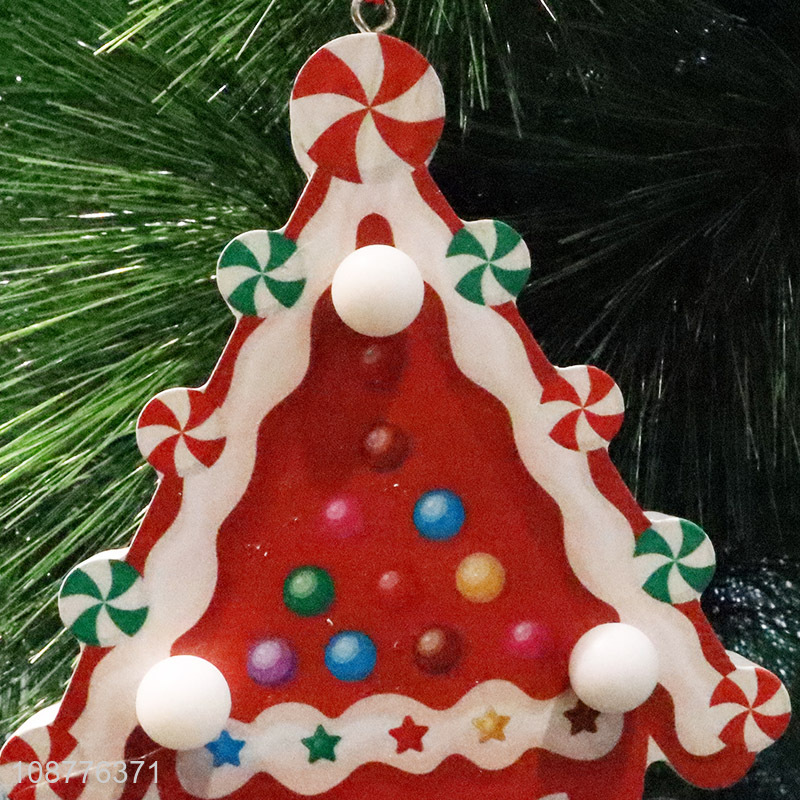 Good quality house shaped christmas hanging ornaments