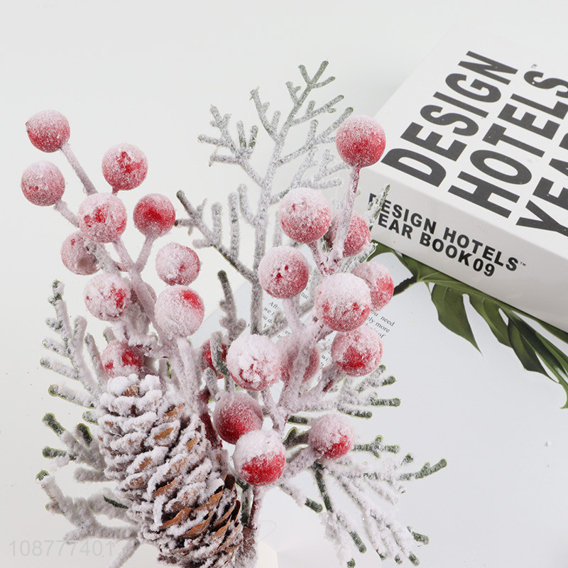 Good price red berries christmas pine needles for sale