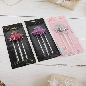 New arrival star shape birthday candle set
