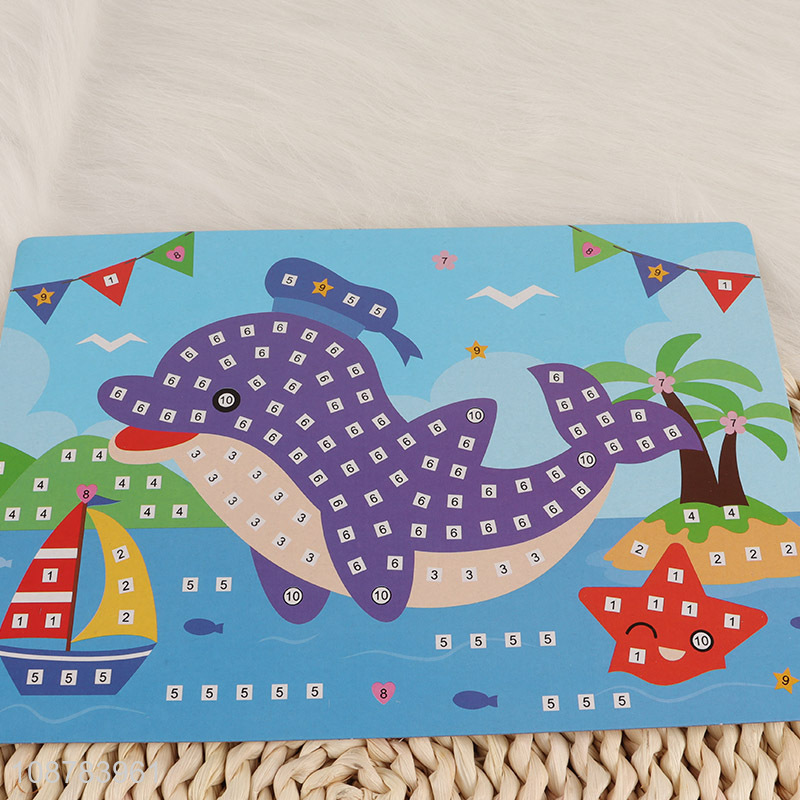 Hot Selling Kids Mosaic Sticker Art Kit Sticky Art Craft