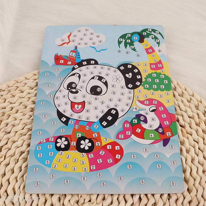 New Arrival Kids Mosaic Sticker Art Kit Sticky Art Craft