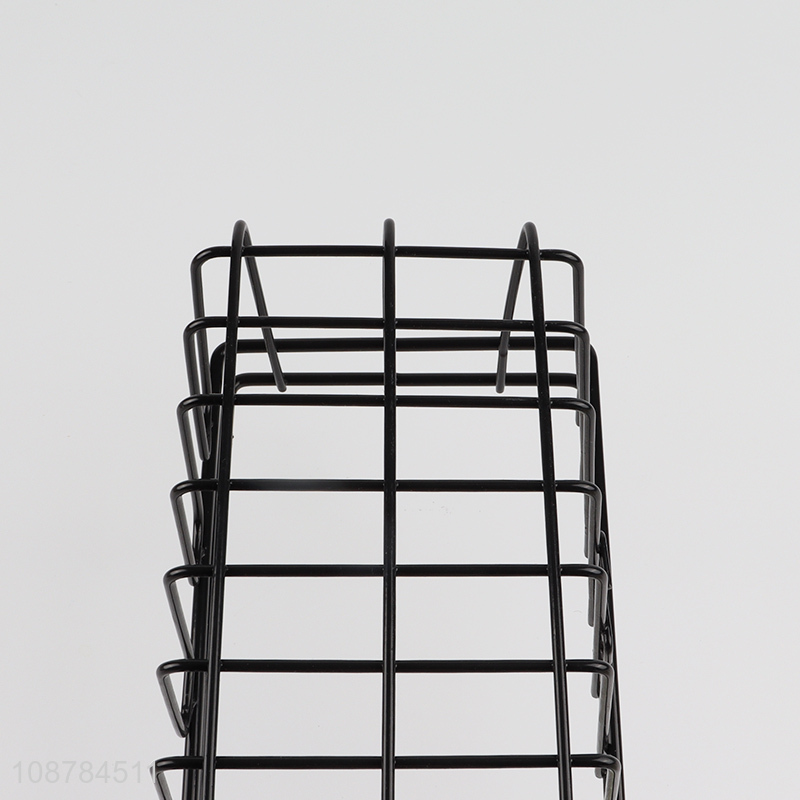 Hot selling wall mounted wire basket hanging bathroom shelf