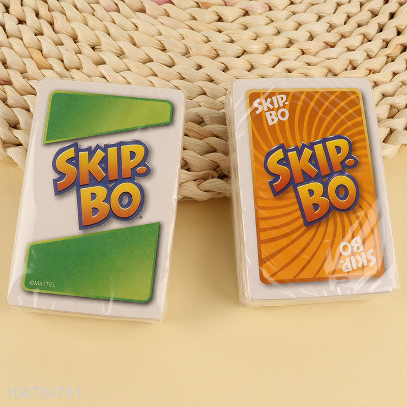 New arrival skip bo card game for age 7+ players 2-6