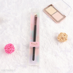 High quality nylon bristle angled eyebrow brush makeup brush