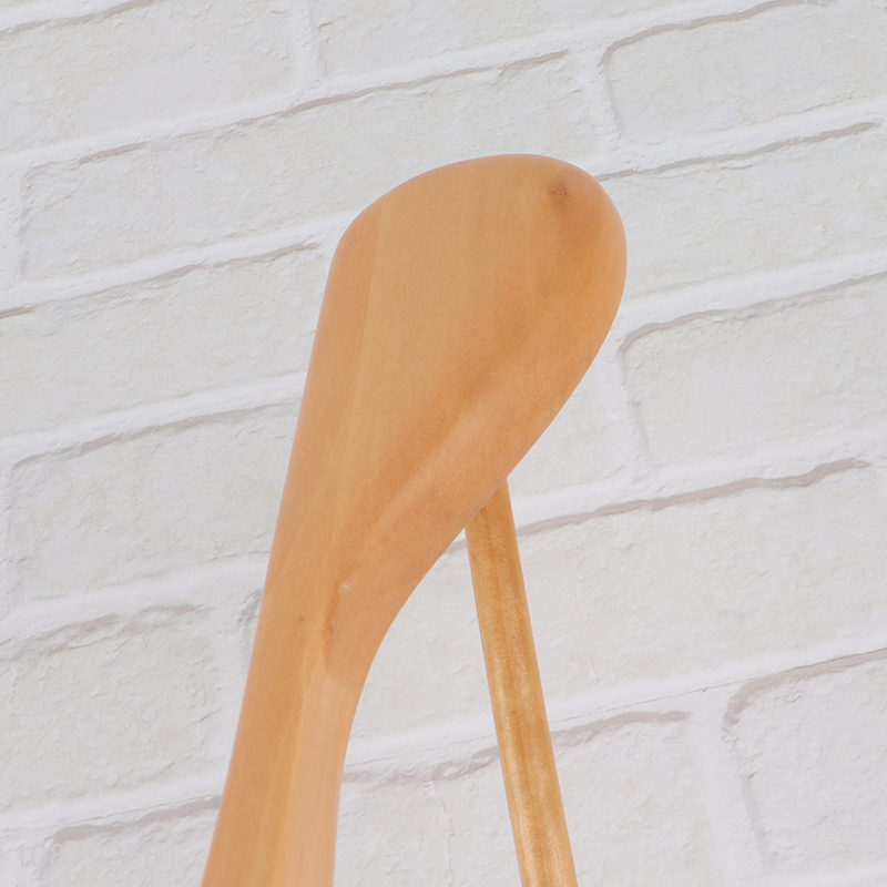 Wholesale heavy duty wide wooden clothes hanger coat hanger