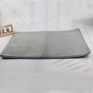 China imports non-slip absorbent faux rabbit hair <em>bath</em> <em>mat</em>