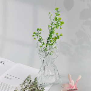 Wholesale clear glass vase hydroponic vase for tabletop decor