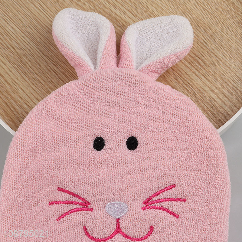 High quality exfoliating shower glove scrubbing mitt for kids