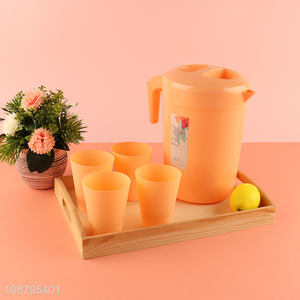 New arrival plastic water kettle water jug water cup set