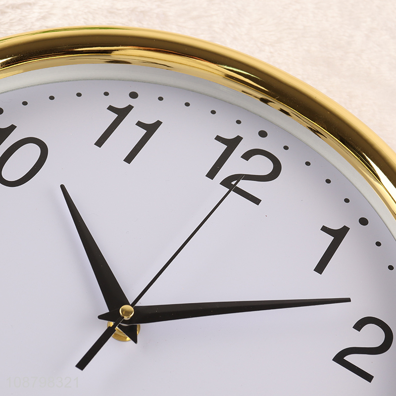 Wholesale round silent analog plastic wall clock for kitchen