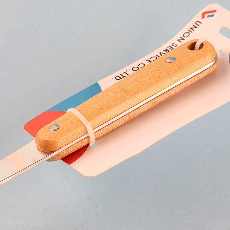 Good quality wooden handle stainless steel soup ladle