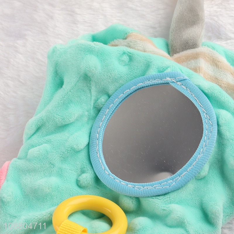 New product cute soft baby security blanket comforter toy