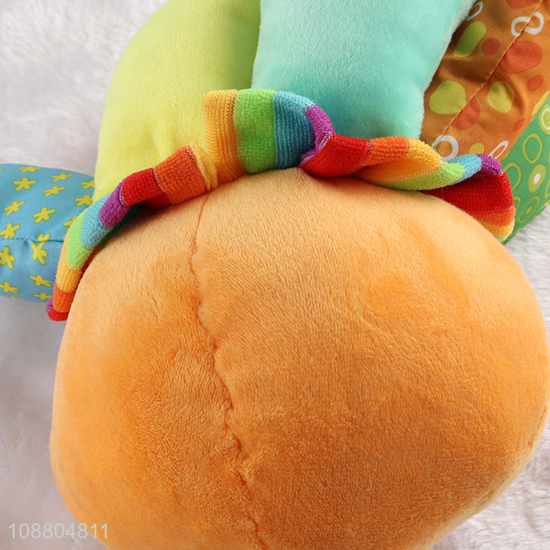 Good quality baby stroller toy hanging plush rattle musical toy