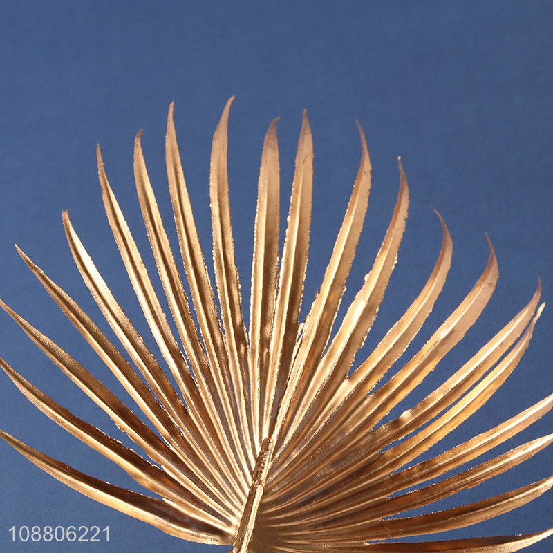 New product gold artificial plant leaves for garden decoration