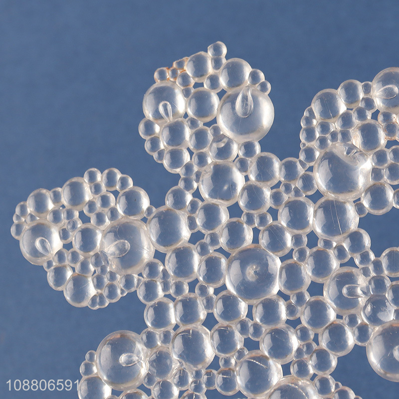 New arrival clear acrylic snowflake ornaments for winter Xmas tree decor