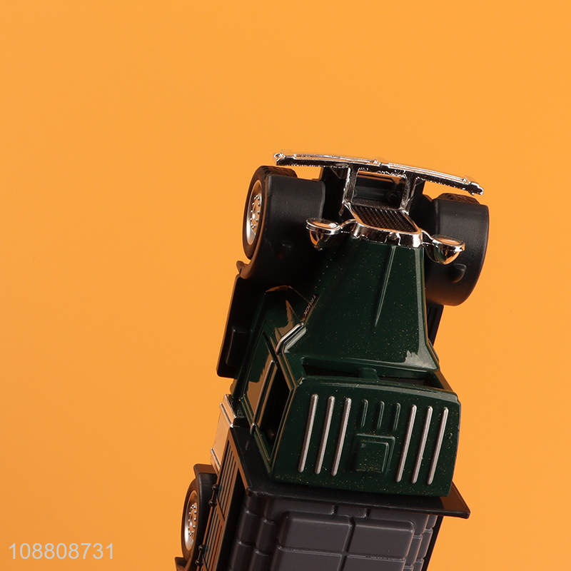 Good price children pull back truck car toy with music