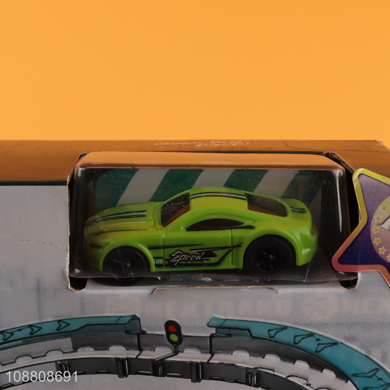Hot products electric racing track car toys for sale