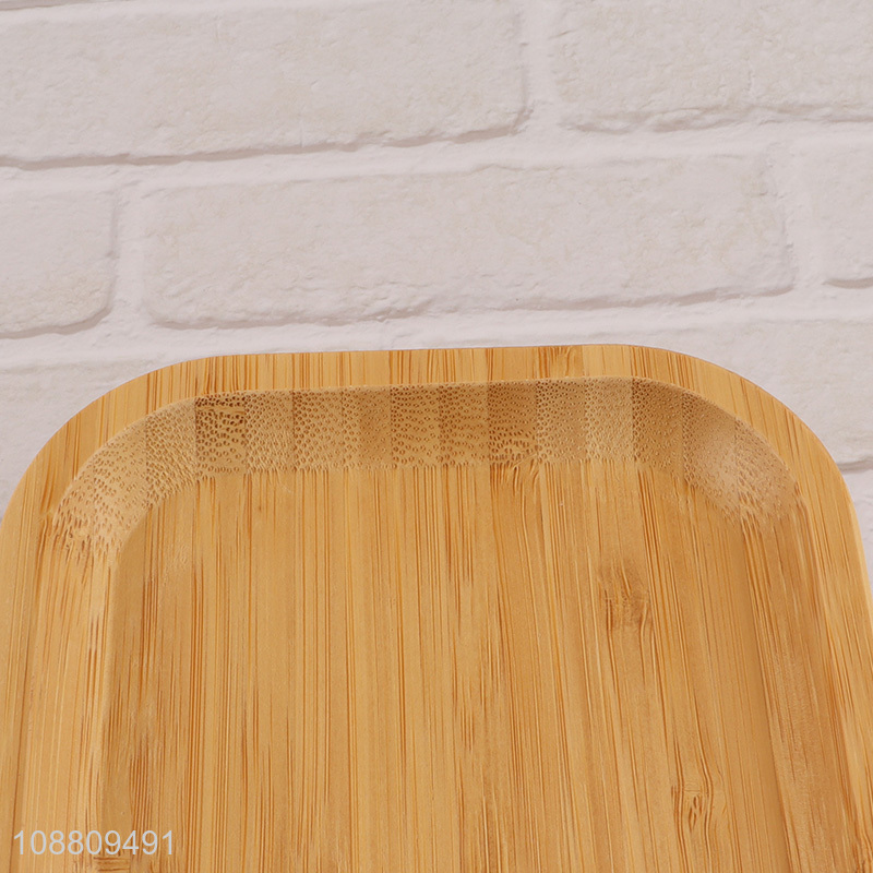 Low price bamboo food tray salad tray for home restaurant
