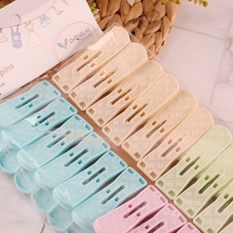 Good quality 24pcs plastic clothes clips food package clips