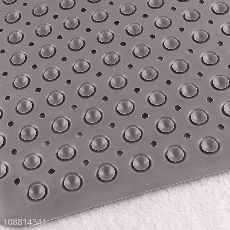 Factory price non-slip bathtub mat with drain holes