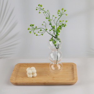 Best selling decorative glass bulb ball tabletop tall vase