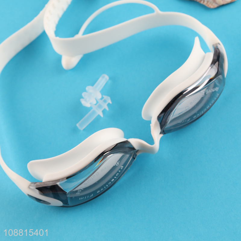 China imports anti-fog anti-uv swim goggles with earplugs