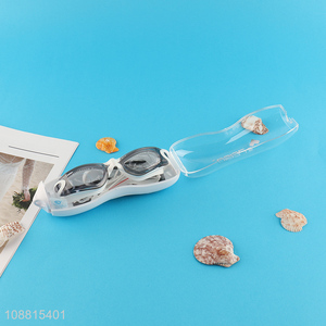 China imports anti-fog anti-uv swim goggles with earplugs