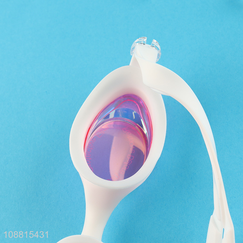 Hot product adjustable anti-fog swim goggles with earplugs