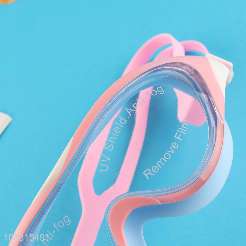 High quality wide view anti-uv anti-fog swim goggles for kids