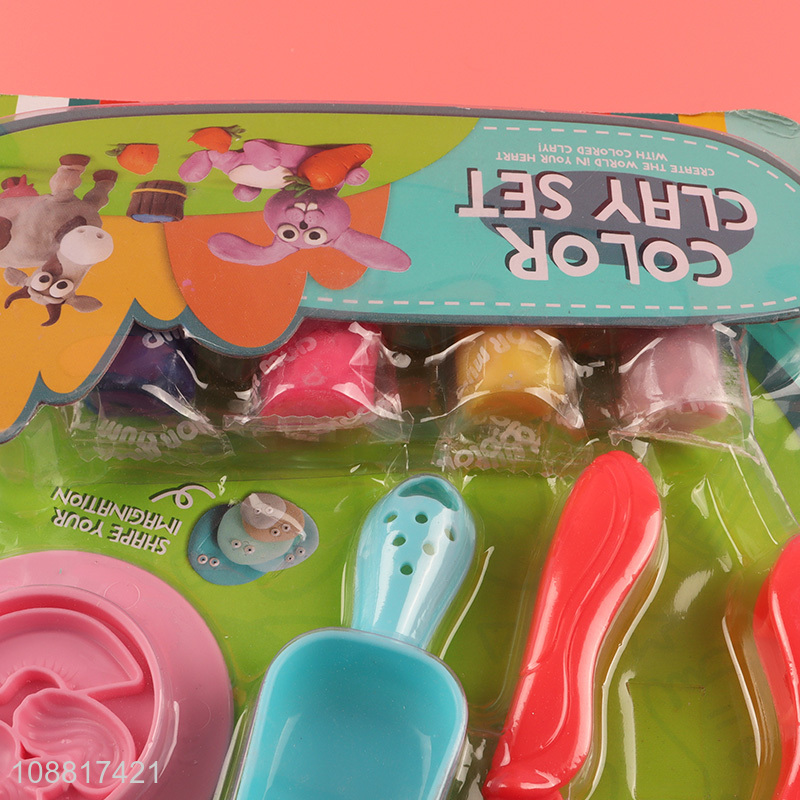 Top selling children diy play dough toys set color clay set