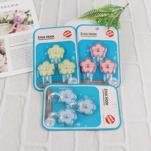 China imports 3pcs flower shaped utility wall hooks for hanging