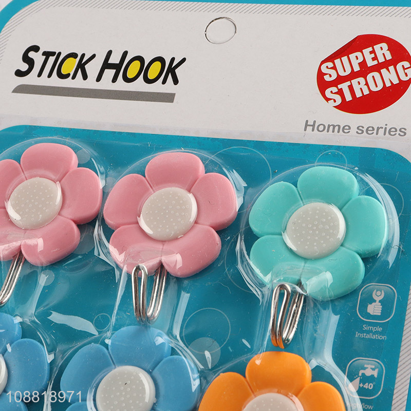 Online wholesale 4pcs sticky hooks durable wall hooks for hanging