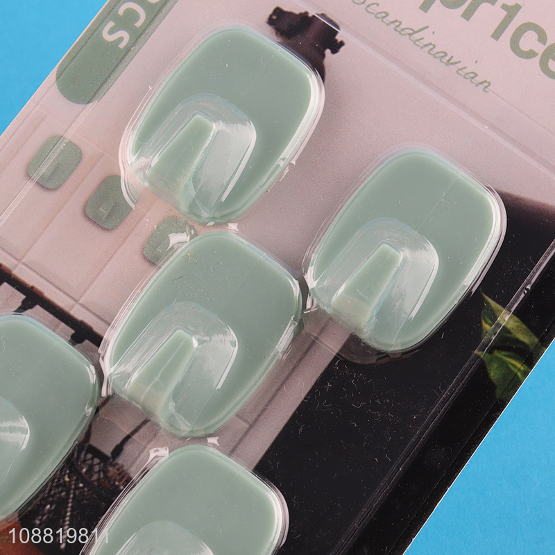 Good price 5pcs plastic wall sticky hooks towel hooks