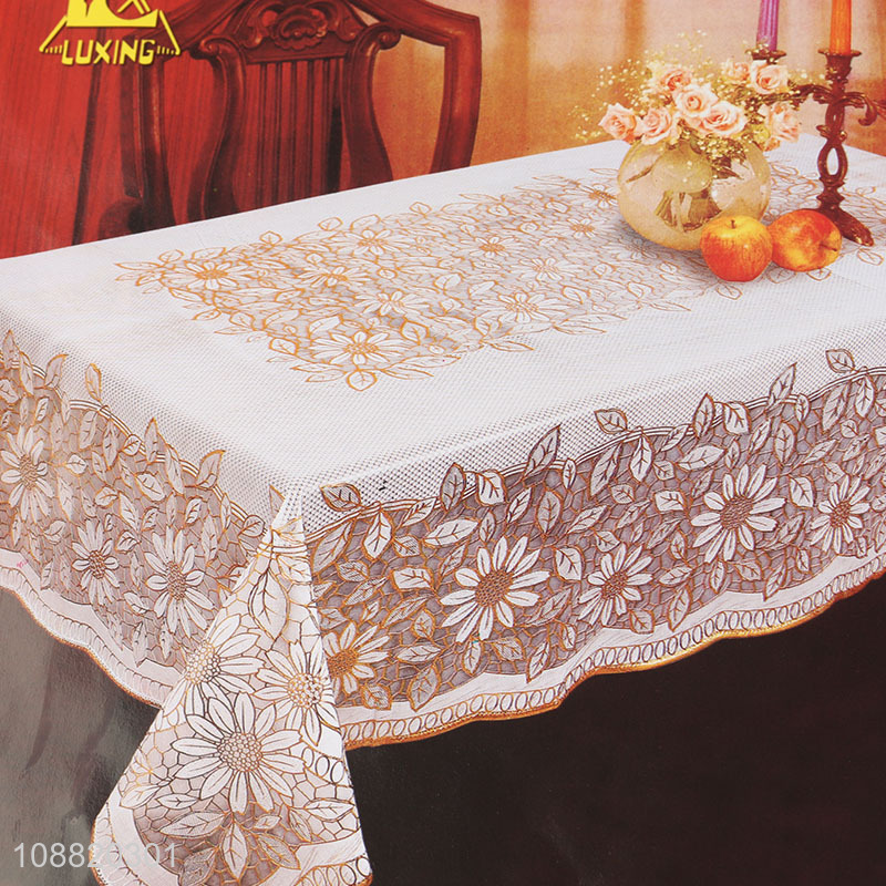 Online wholesale table decoration pvc rectangle table cloth