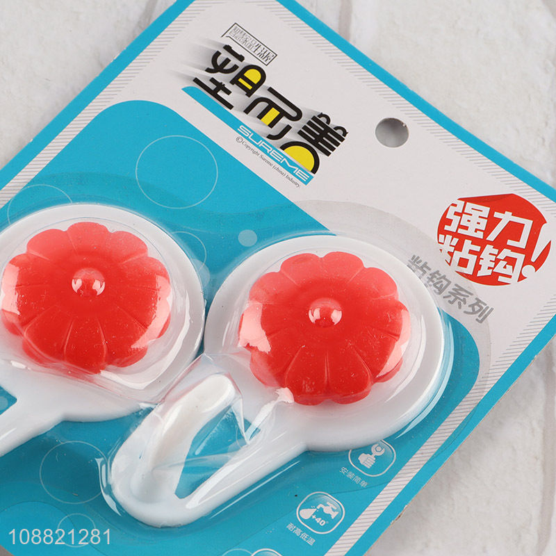 Online wholesale 2pcs adhesive wall hooks for hanging coat