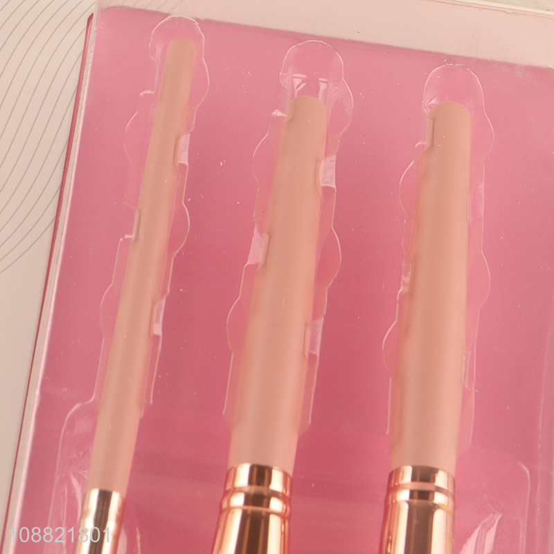 Yiwu market 3pcs soft makeup brush set for makeup tool