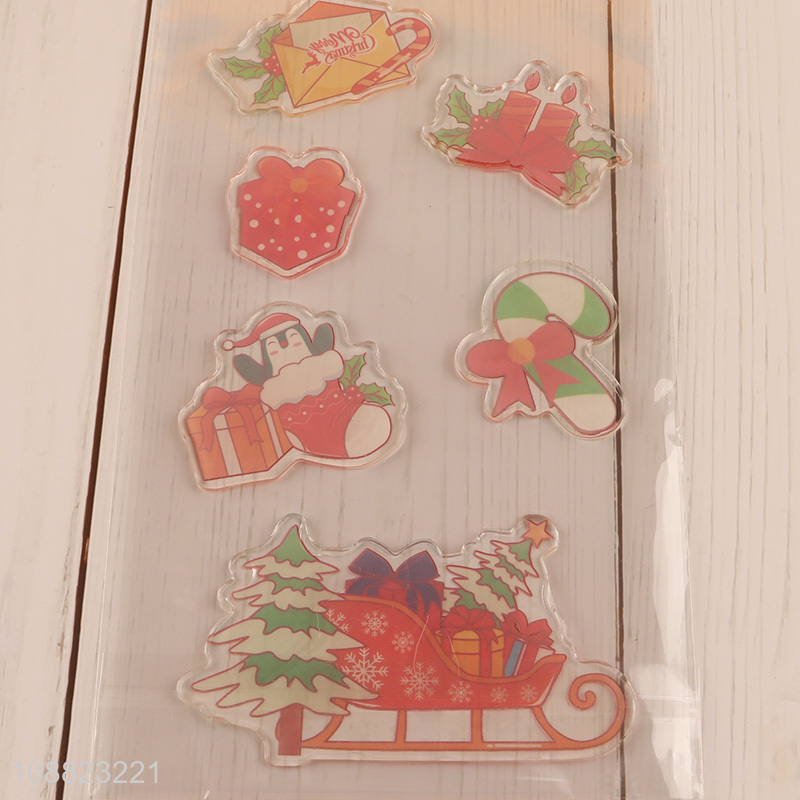 Hot Selling Christmas Window Clings Winter Holiday Stickers