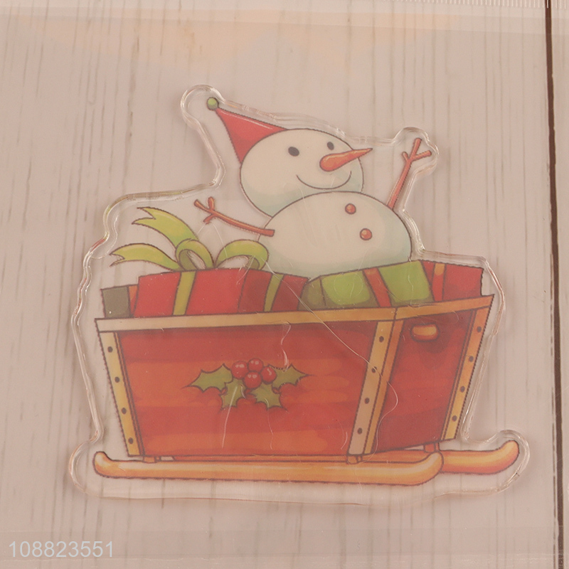 Popular Product Christmas Thick Gel Window Clings for Gifts